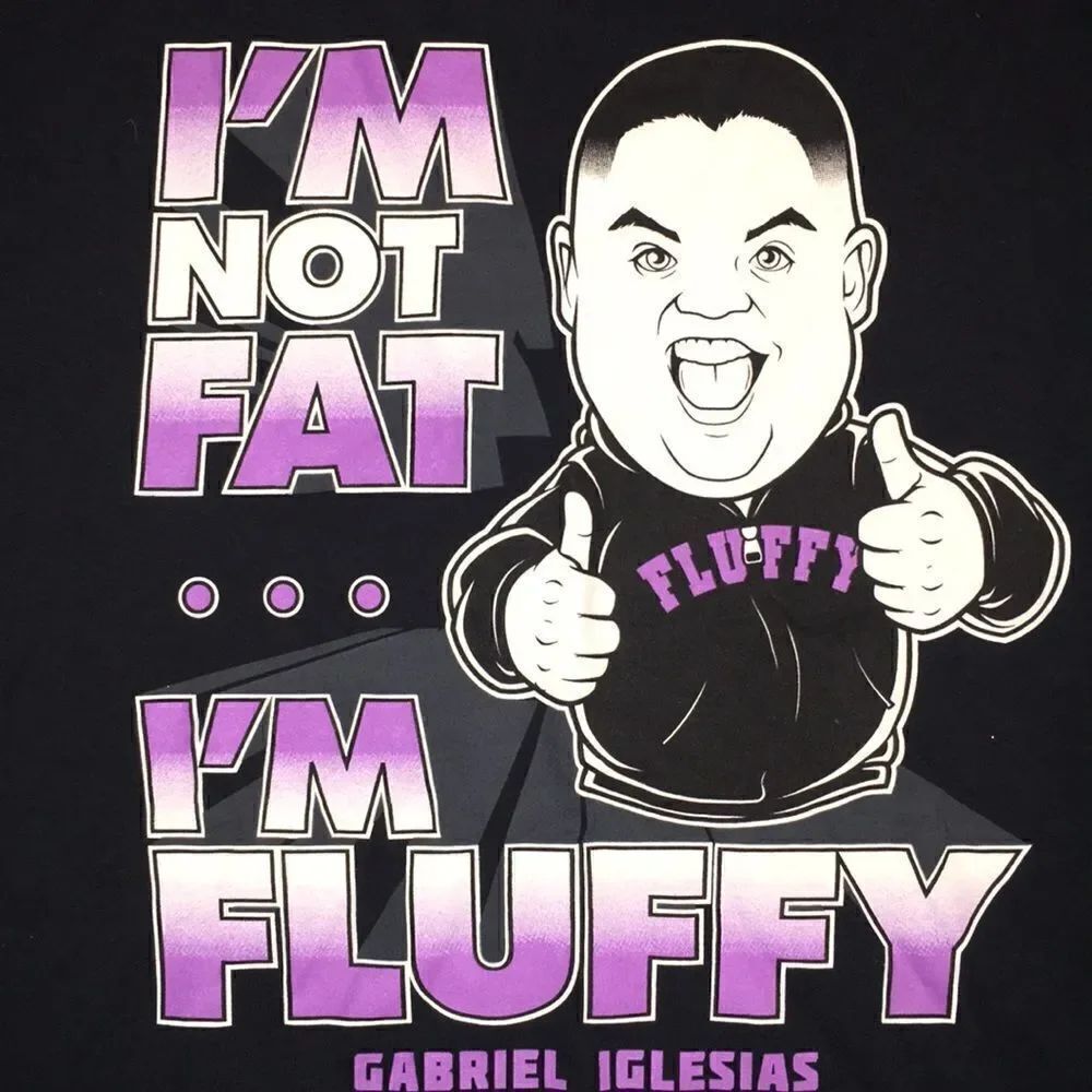 Fluffy Gabriel Iglesias Australia 2012 Tour Black T shirt XL Collectible Model